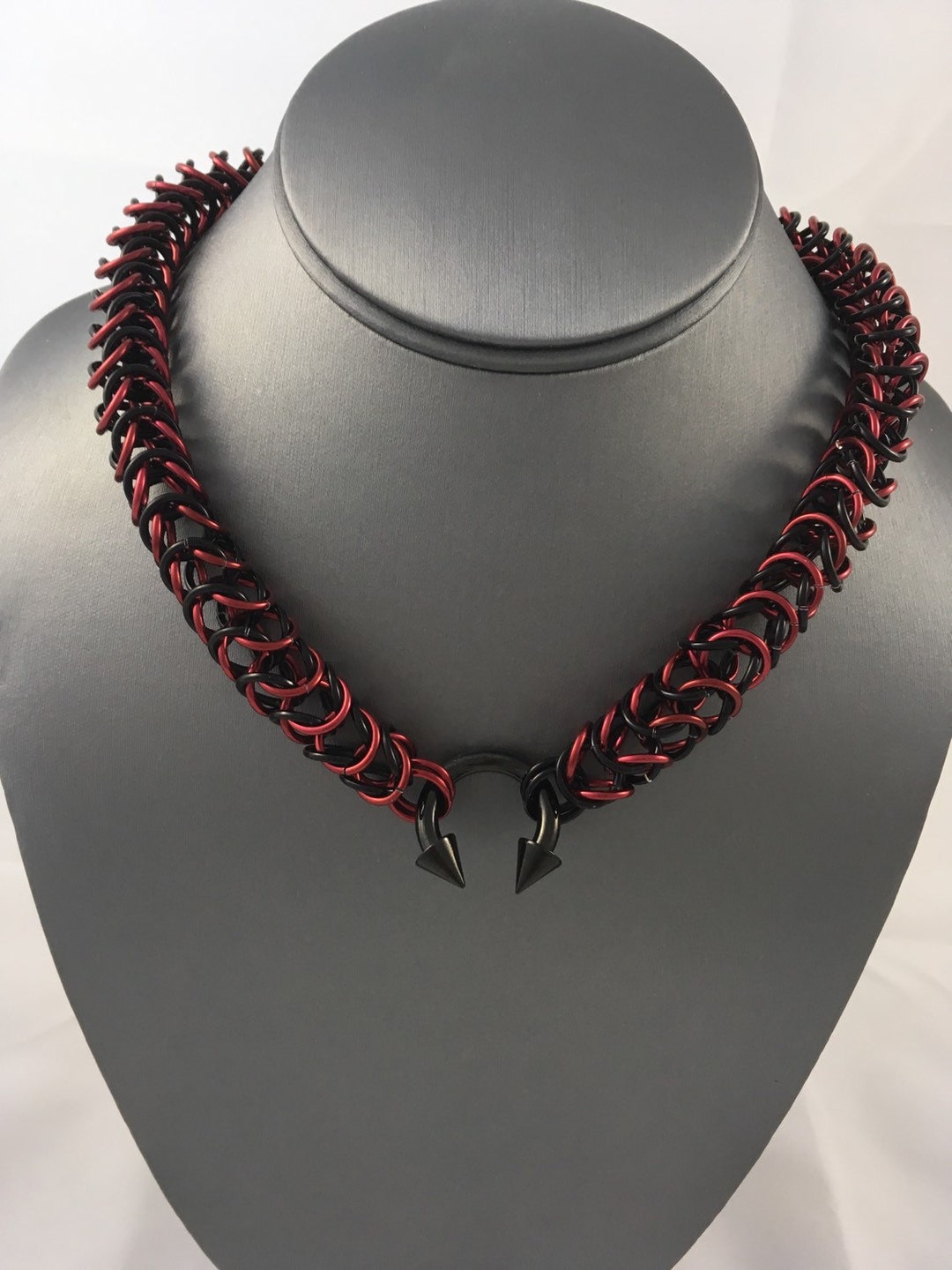 Aluminum Box Weave Chainmaille Pup Collar - Etsy