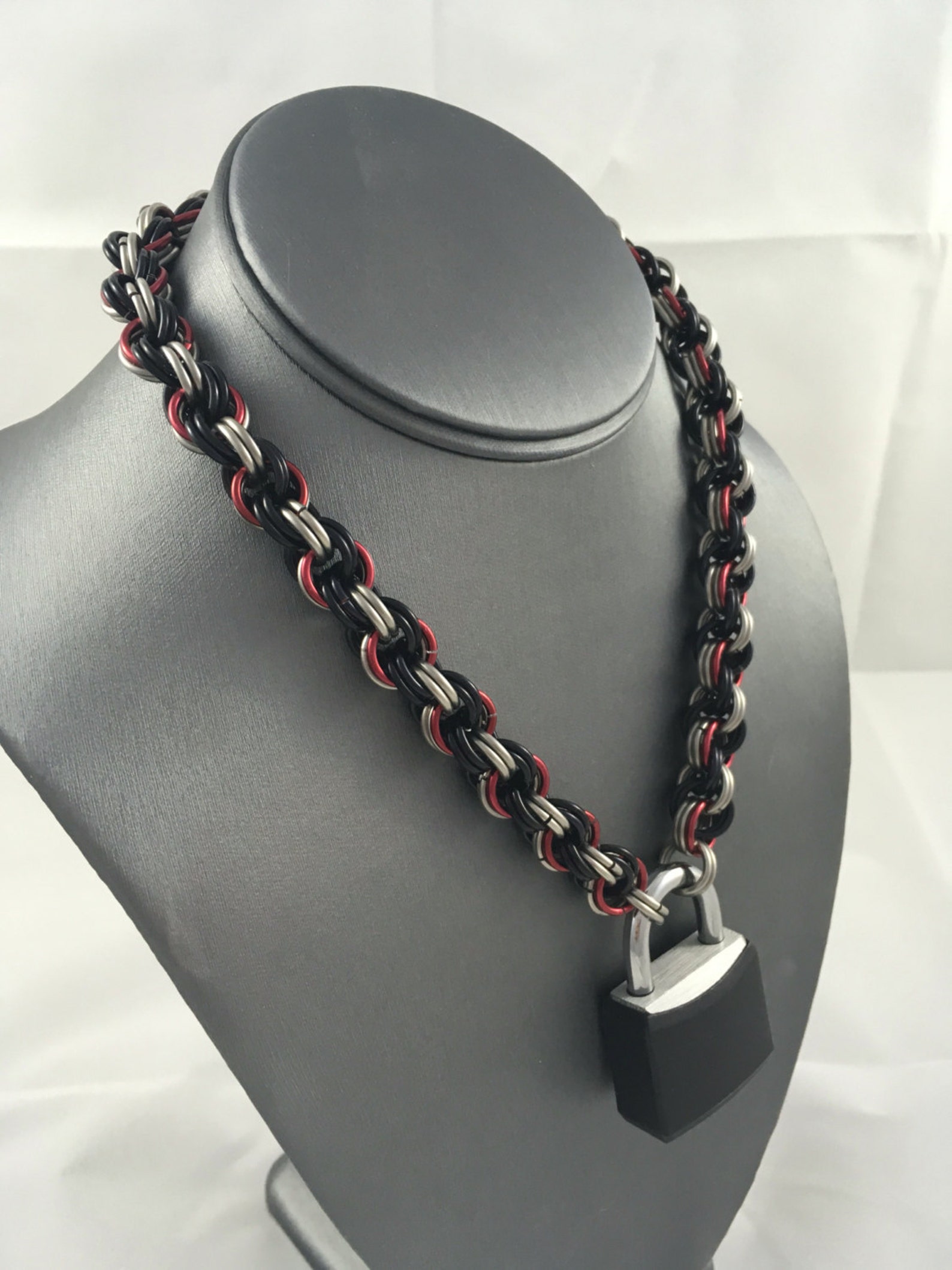 Double Spiral Chainmaille Pup Collar - Etsy