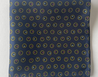 Handmade Silk Pocket Square: Millefiori, Geometric, Floral - 30cm