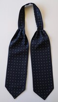 Silk Self Tie Ascot Cravat 51" length. Hand made