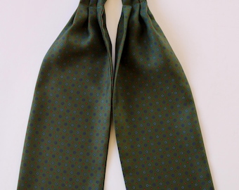 Silk Self Tie Ascot Cravat 51" length. Hand made