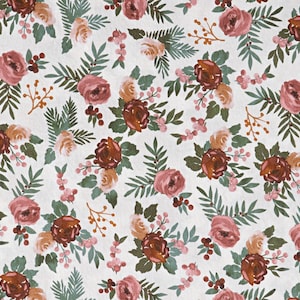 Pnk Floral Changng Pad Cover For Baby Nursery, Floral Changng Pad