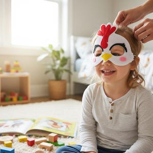 Children's Farm Animal Dress-Up Mask - Imaginative Play ( Pack Of 7) image 8