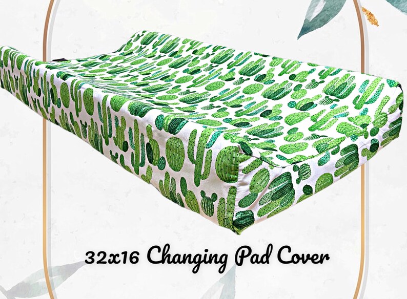 Cactus Changing Pad Cover Desert Baby Nursery Cactus Etsy