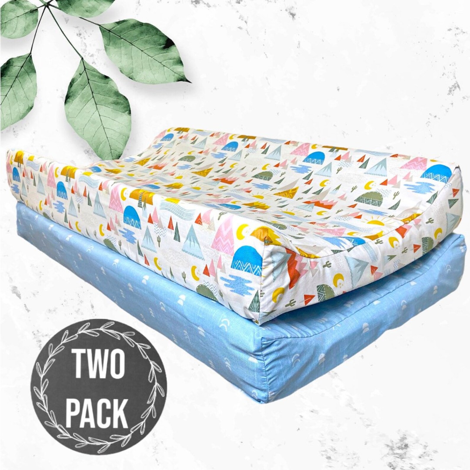 Boho Mountain Gender Neutral Changing Pad Cover Mountain Baby Etsy