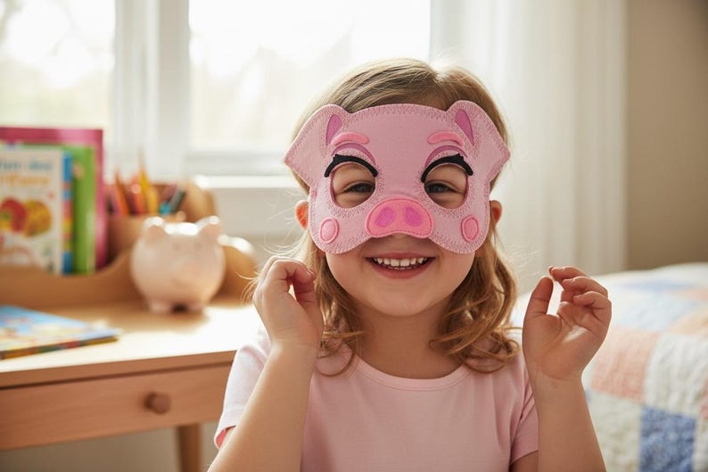 Children's Farm Animal Dress-Up Mask - Imaginative Play ( Pack Of 7) image 6