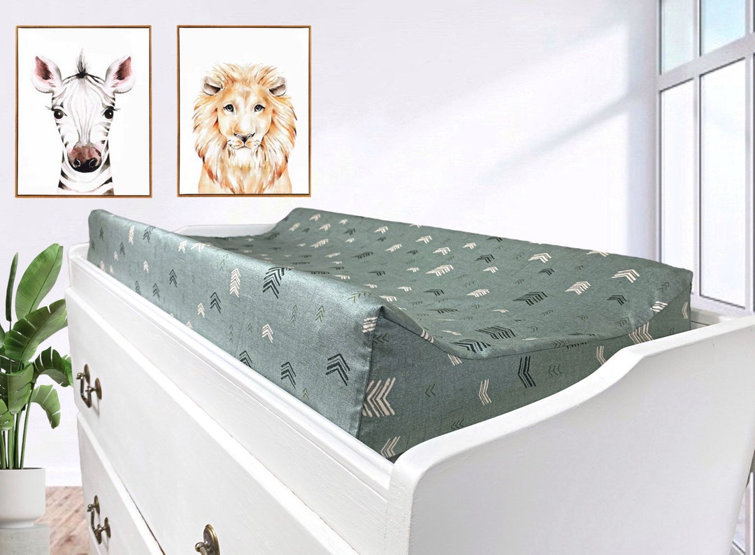 Changing Pad Cover Green Arrows Boho Changing Pad Cover Etsy