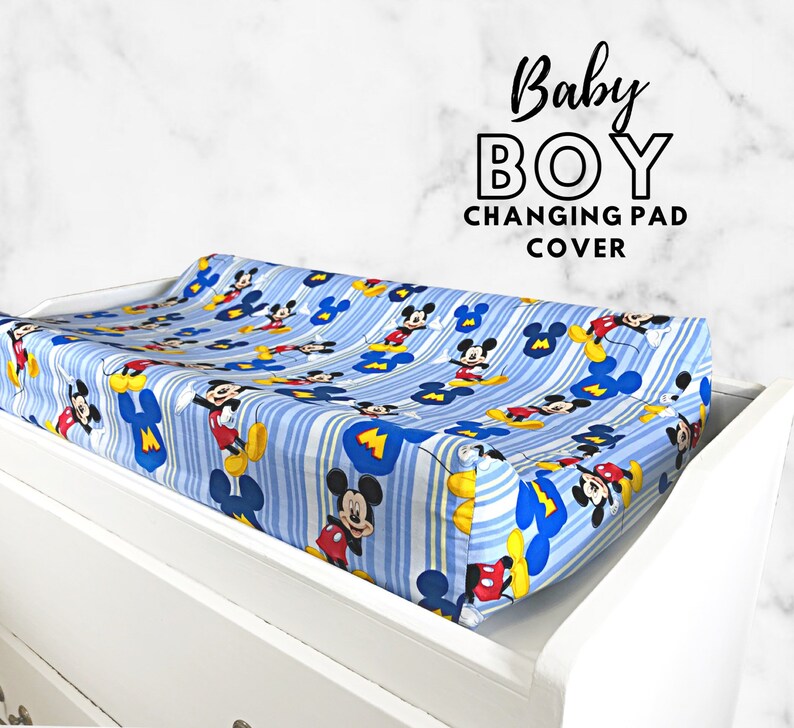 Changing Pad Cover/Disney Mickey Mouse /Baby Shower Gift / Etsy