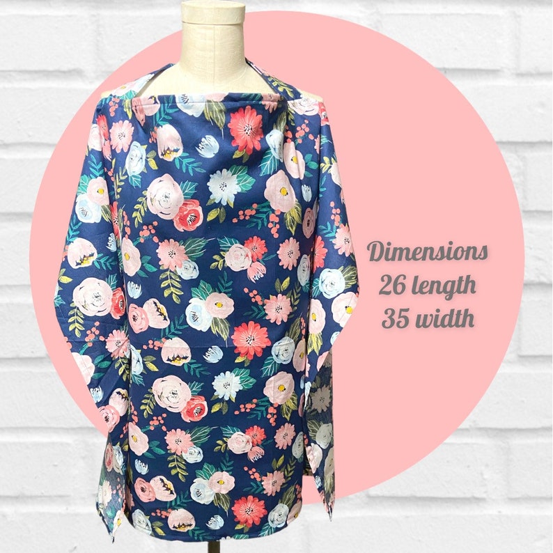 Nursing Cover Breast Feeding Cover Up Navy Pink and Coral Etsy