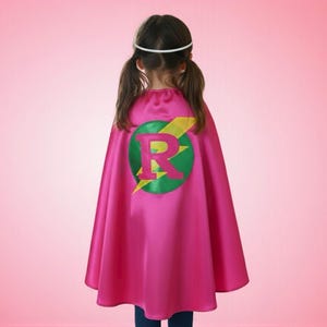 Personalized Superhero Cape with Mask, Custom Kids Dress Up Costume, Birthday Gift for Boys Girls, Pretend Play Cape Set image 4