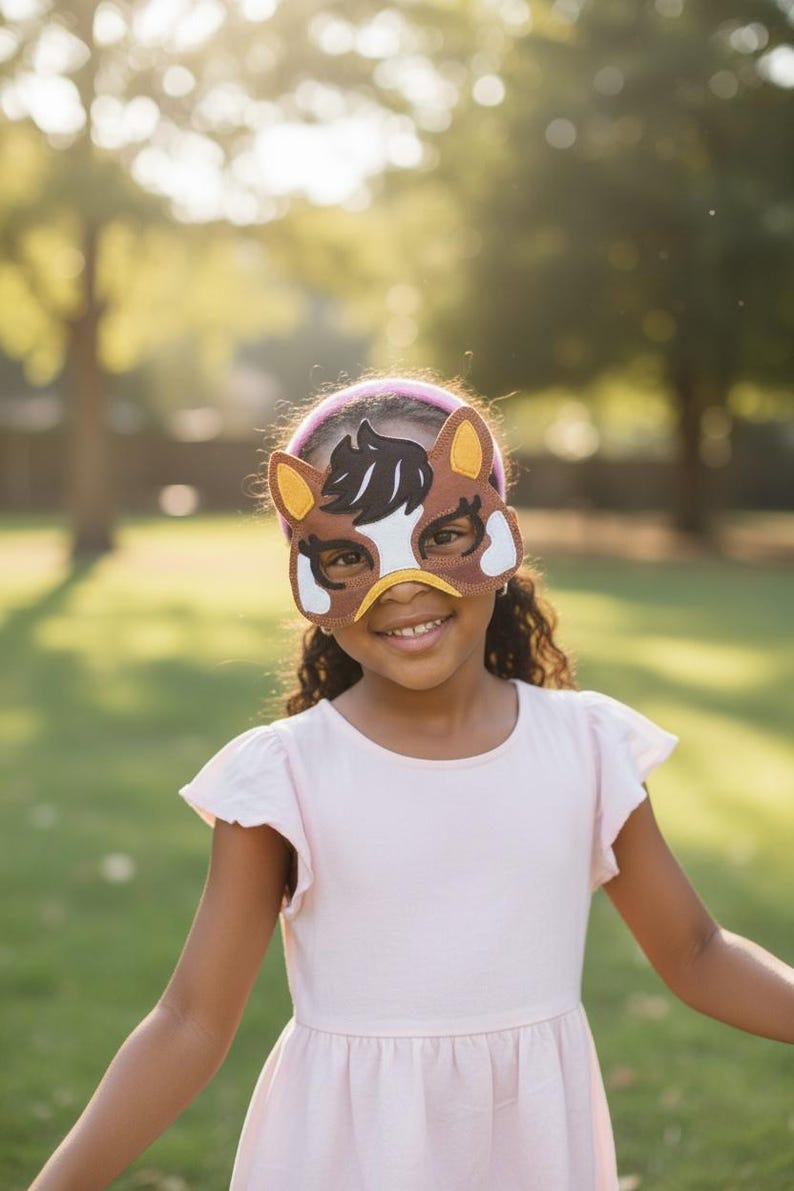 Children's Farm Animal Dress-Up Mask - Imaginative Play ( Pack Of 7) image 11