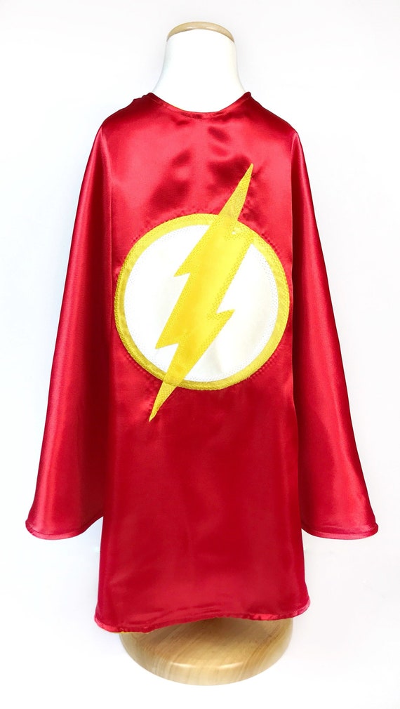 Yellow and Red Flash Superhero Cape & Mask / Halloween capes Etsy