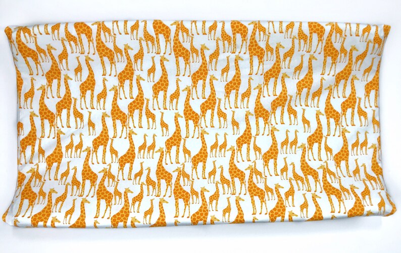 Changing Pad Covers Yellow and White Giraffes. Etsy