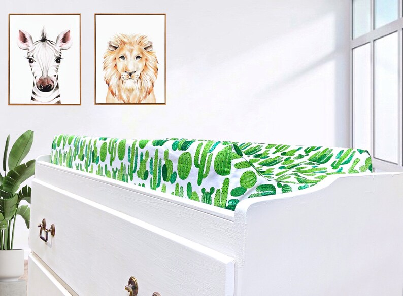 Cactus Changing Pad Cover Desert Baby Nursery Cactus Etsy