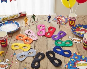 Superhero Party Masks for Children - Bulk & Single Packs