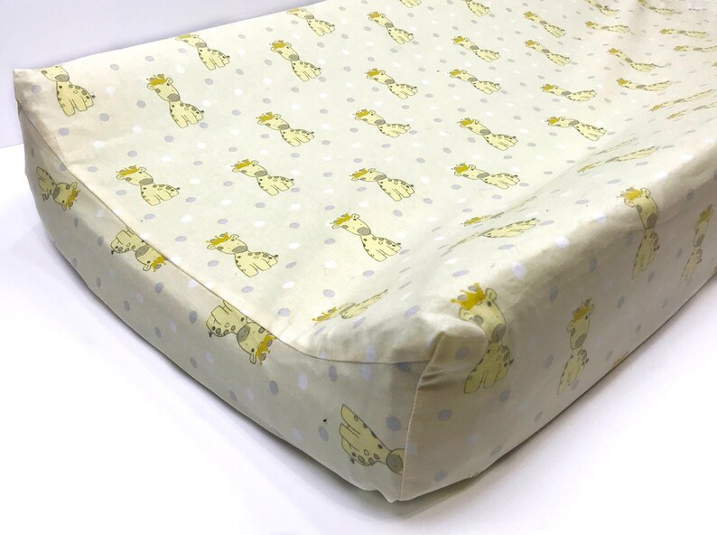 Changing Pad Covers Yellow and White Giraffes. Etsy