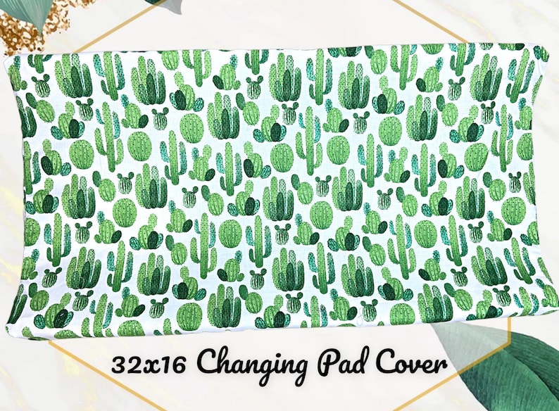 Cactus Changing Pad Cover Desert Baby Nursery Cactus Etsy