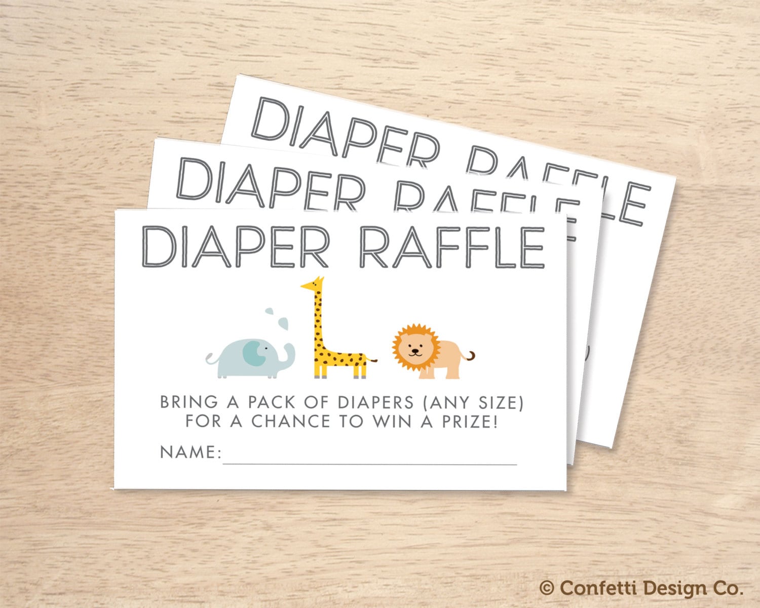 instant download diaper raffle tickets printable baby etsy