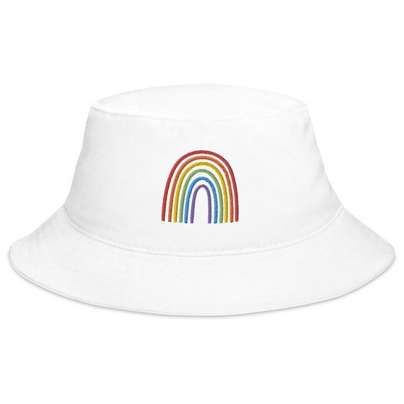 Rainbow Pride Bucket Hat LGBT GAY QUEER 