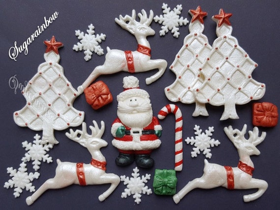 Edible Christmas Decorations Reindeer Christmas Tree Gifts Etsy