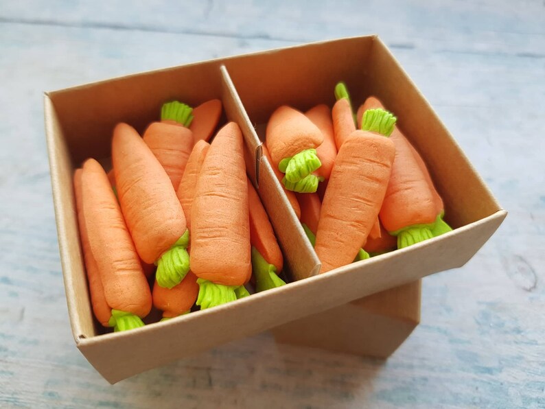 25 Edible Sugar Paste Fondant Carrots Vegetables Decorations Etsy