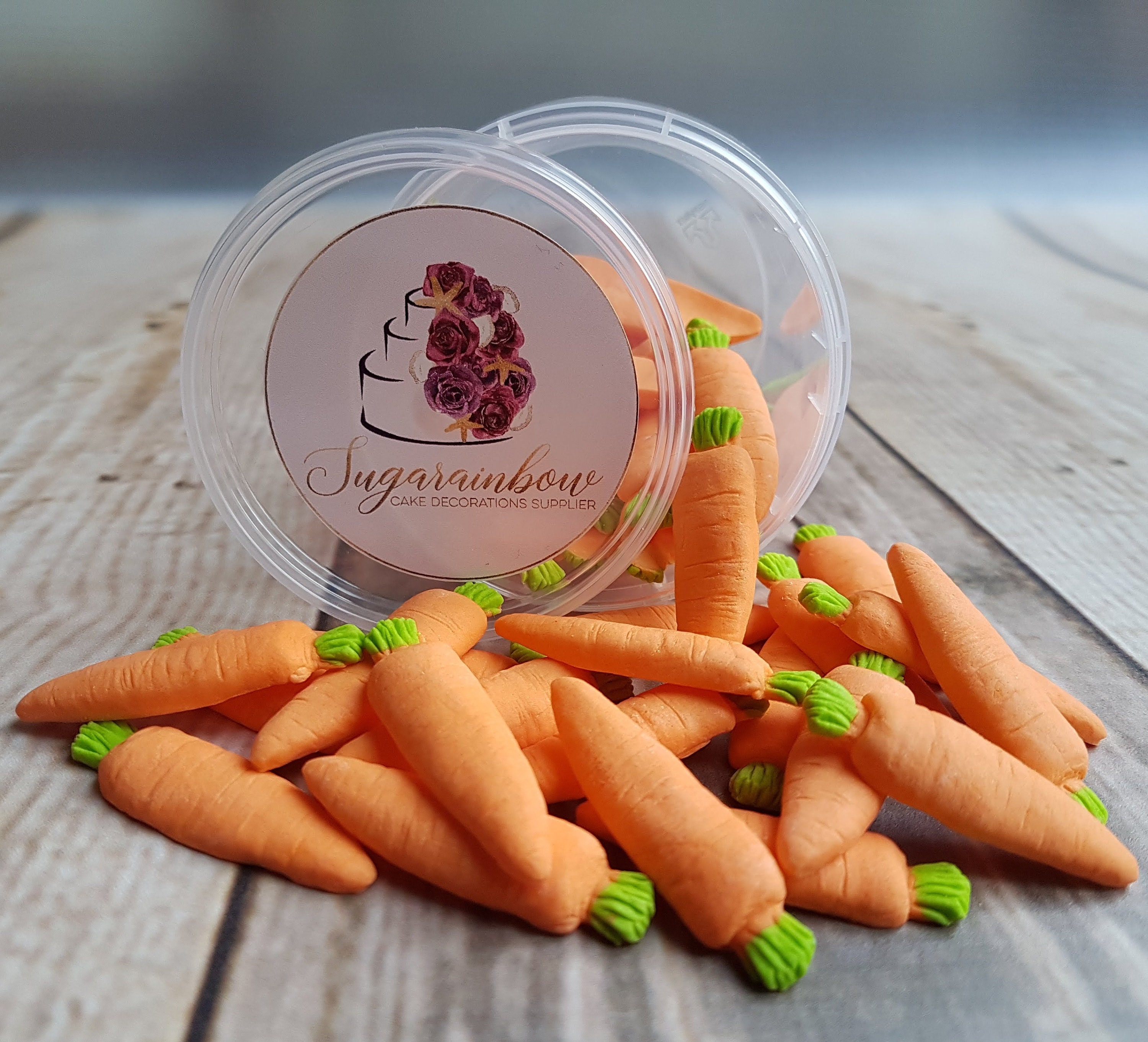 20 Edible Sugar Paste Fondant Carrots Ve Ables
