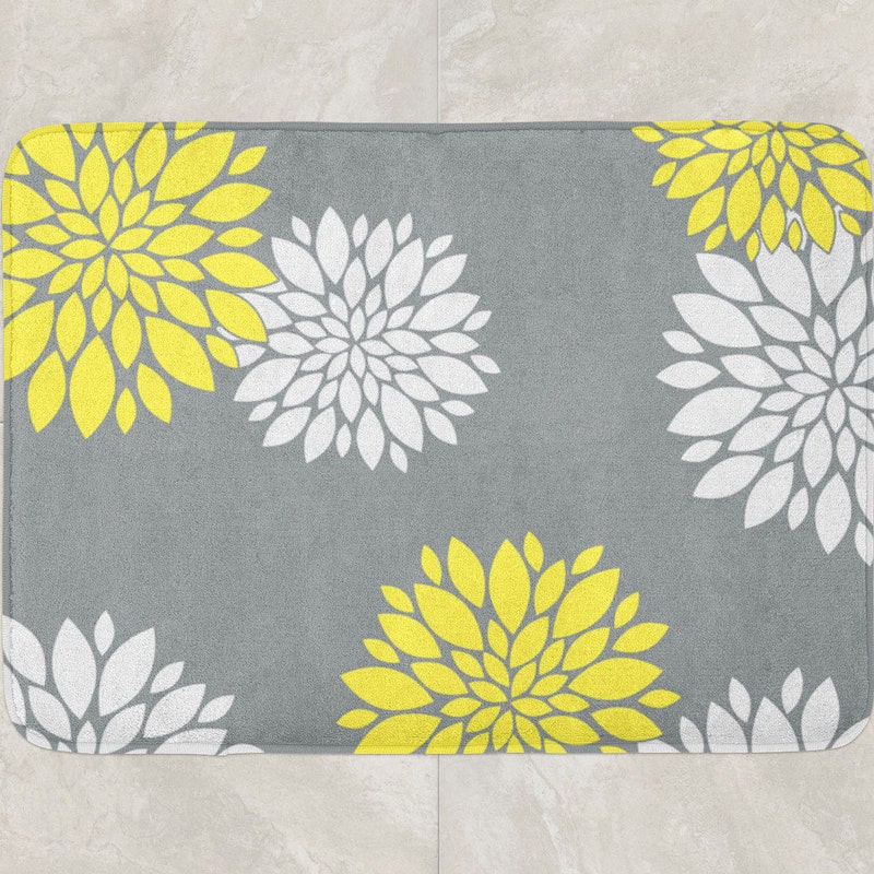 Yellow Gray Bathroom - Etsy