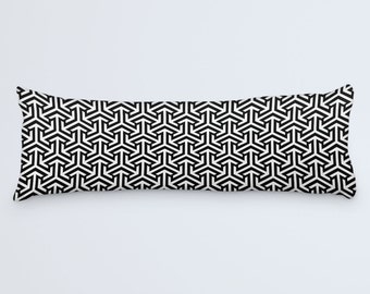 Blue Body Pillow Blue Long Cushion Pattern Throw Pillow Etsy