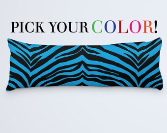 zebra print body pillow