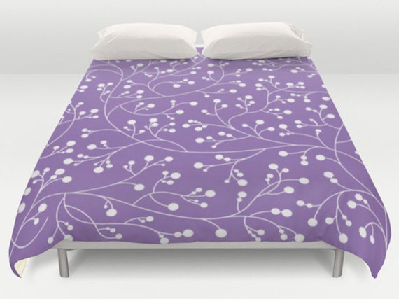 Lavender Duvet Floral Bed Cover Modern Comforter Floral Etsy