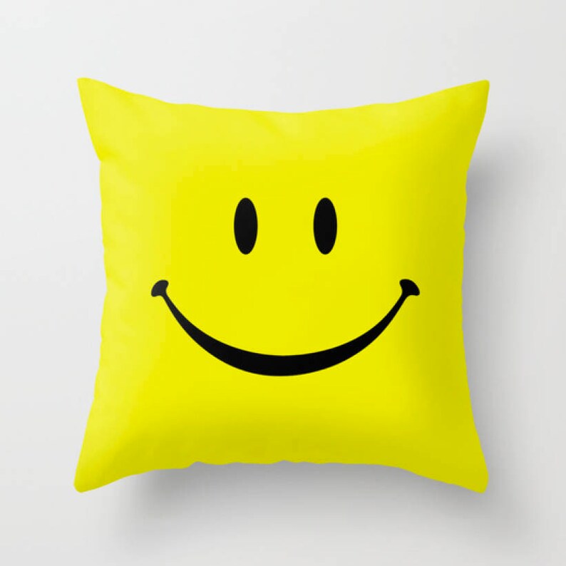 Smiley Face Pillow Funny Pillow Smile Pillow Cute Pillow Etsy