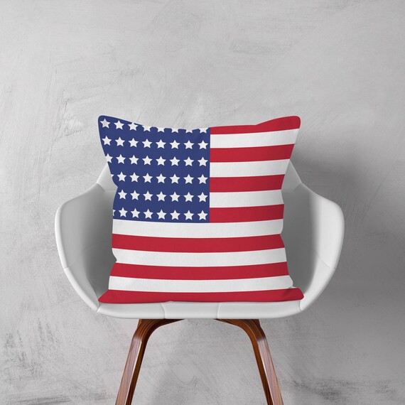 American Flag Pillow Decorative Pillow Throw Pillow And Etsy