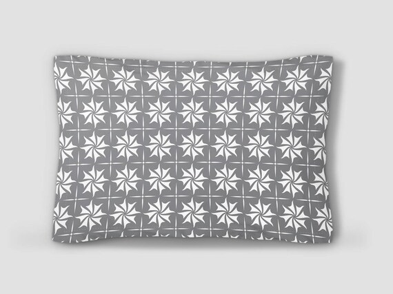 patterned pillow shams