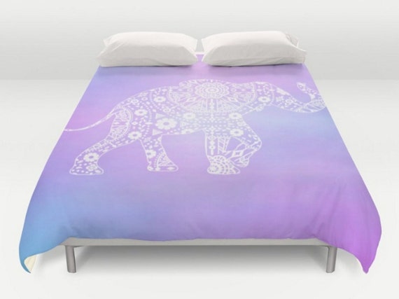 Elephant Boho Duvet Bohemian Bedding Modern Duvet Cover Etsy