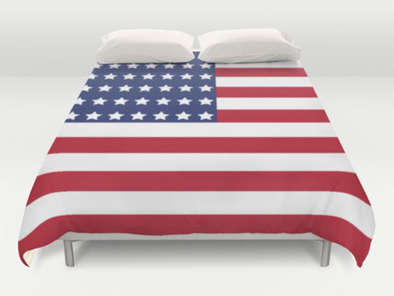 American Flag Bedding Duvet Cover King Queen Full Twin Image 0