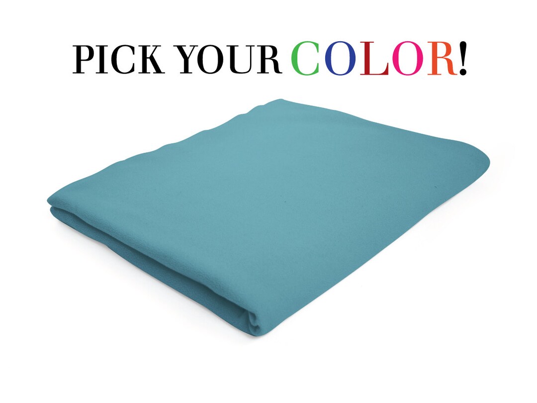 Blue Fleece Blanket, Teal Throw Blanket, Turquoise Throw, Royal Blue