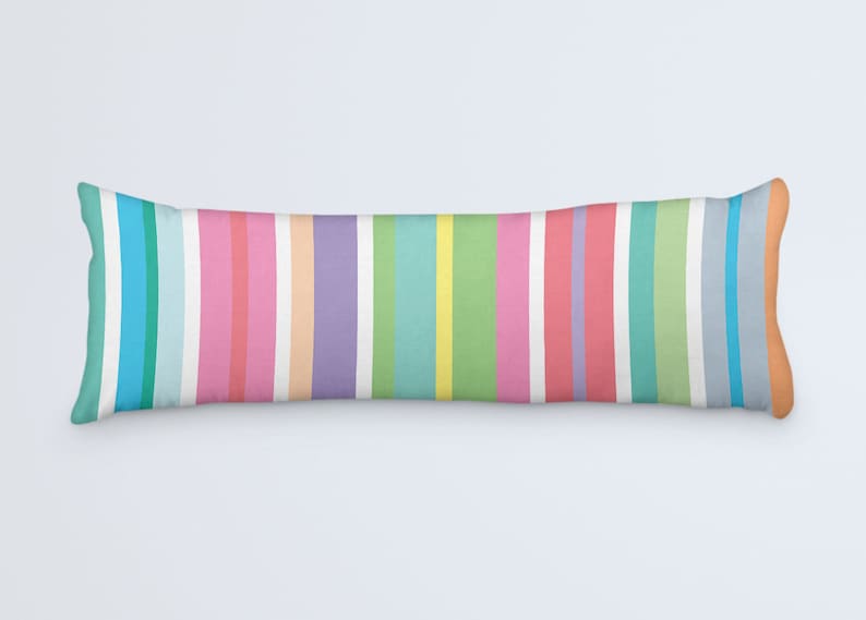 Colorful Large Pillow Stripes Body Pillow Body Pillow ...