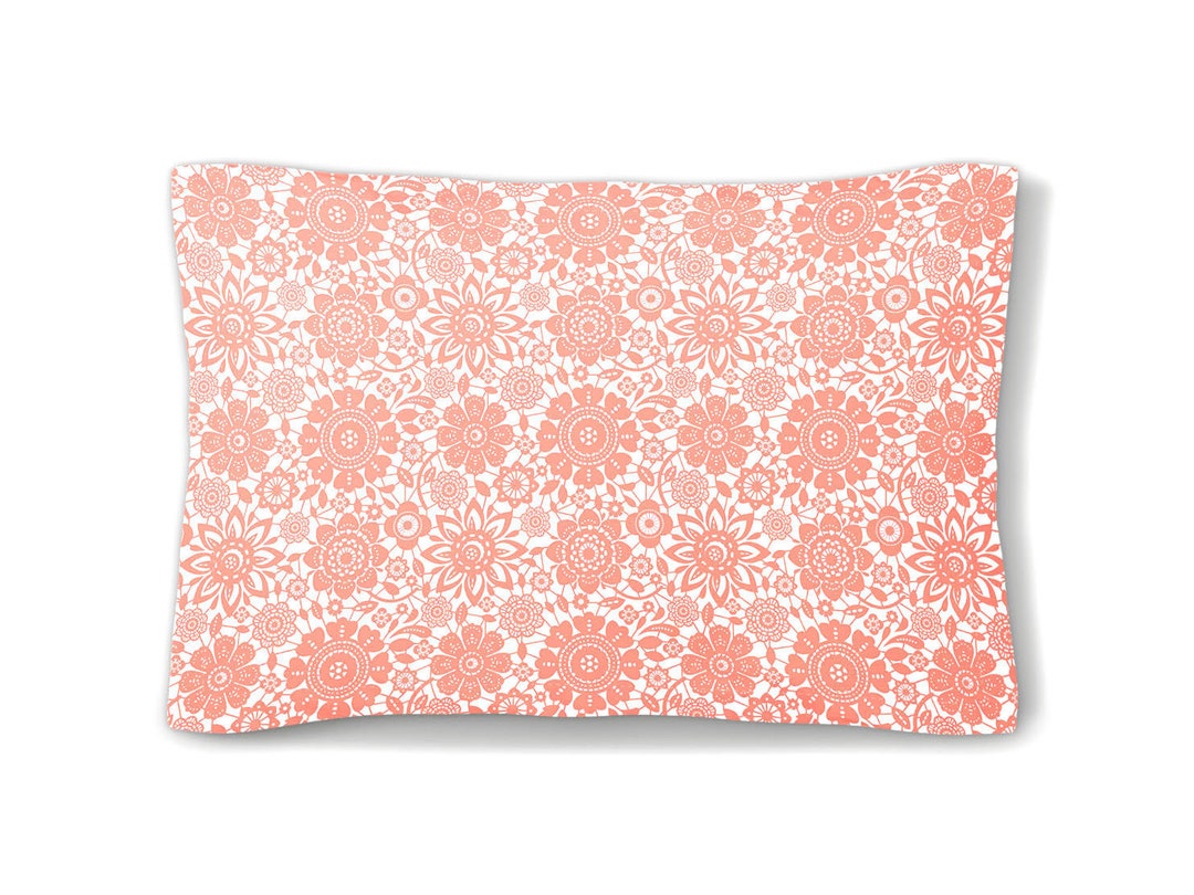 Microfiber Coral Body Pillow Cover Coral Pillow Sham, Floral