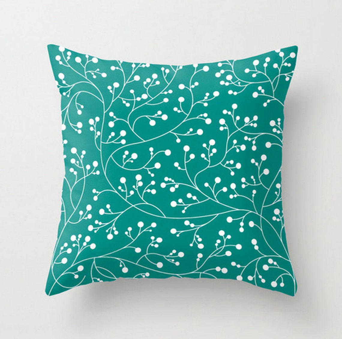Floral Cushion Decorative Pillow Throw Pillow Cover Vines Etsy