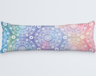 Colorful Bohemian Body Pillow Cover 20"x54"