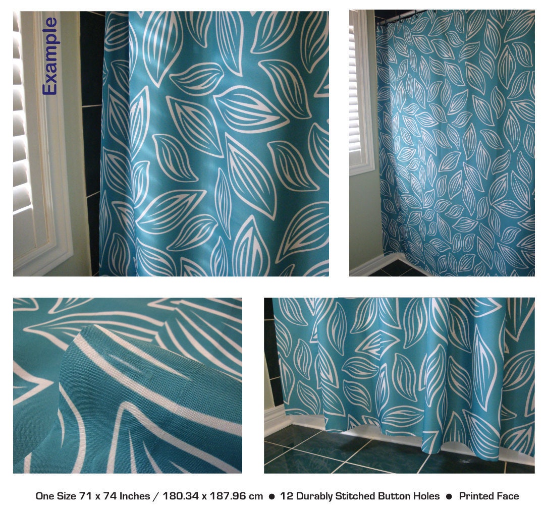 Floral Shower Curtain Large Shower Curtain Coral Shower Etsy España