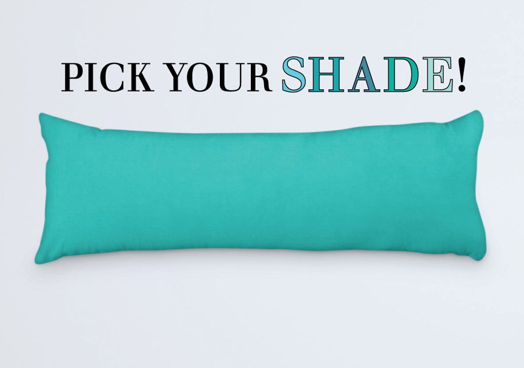 Blue Body Pillow Cover 20x54, Available in Many Shades Royal Blue