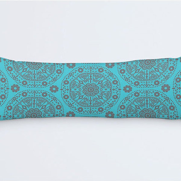 Blue Boho Pillow Etsy