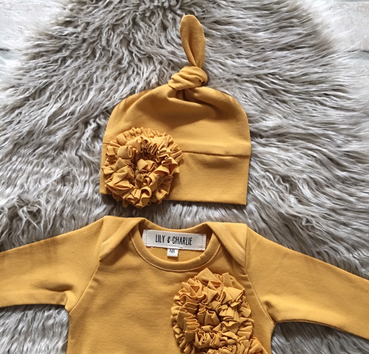 Newborn girl coming home outfit fall Organic baby clothes Etsy