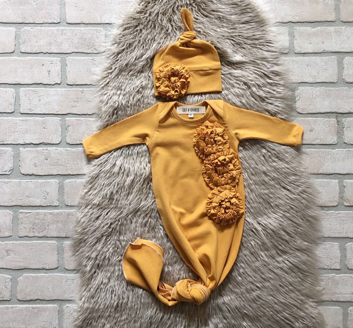 Newborn girl coming home outfit fall Organic baby clothes Etsy