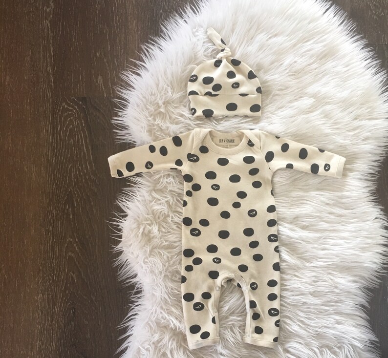 cream newborn outfit