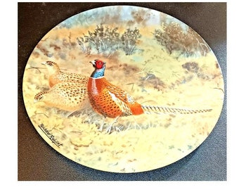 Vintage Limited Edition Royal Doulton Bradex  'The Pheasant ' Fine Bone China Plate  in the Game Birds of Heath and Moorland