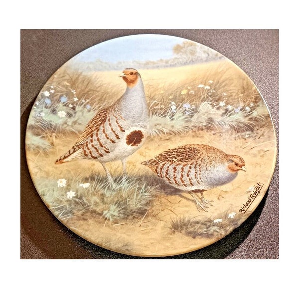 Vintage Limited Edition Royal Doulton Bradex  ' The Partridge ' Fine Bone China Plate  in the Game Birds of Heath and Moorland
