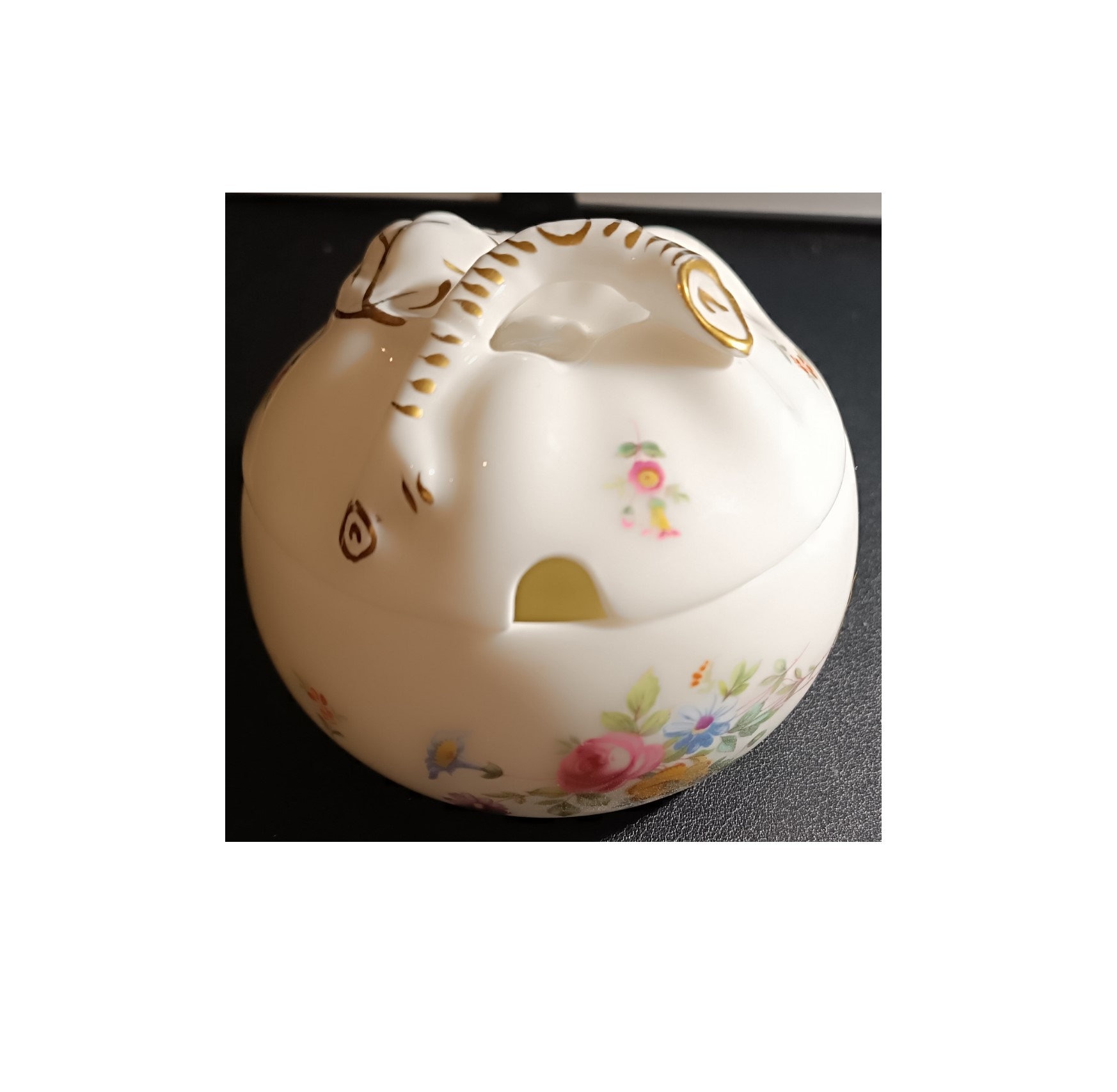 vintage Minton Couvercle Confiture Conserver Sauce aux pommes Pot Marlow Fleur Design Floral