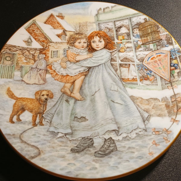 Royal Worcester Compton & Woodhouse   The NSPCC Children's Christmas Plate 1987 ' LOVE '